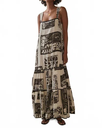 Sancia Brydie Maxi Dress In Black / White In Multi