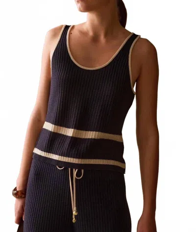 Sancia Cali Knit Top In Navy In Blue