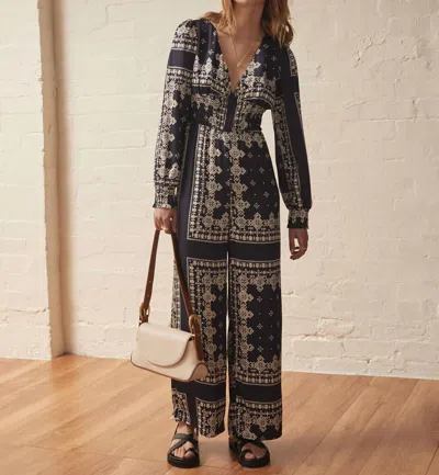 Sancia Carlita Jumpsuit In Nomi Scarf In Black
