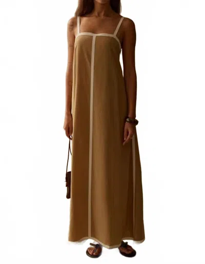 Sancia Catania Dress In Beige In Brown