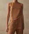 Sancia Coralie Top In Honey In Brown