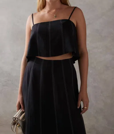 Sancia Effie Top In Noir In Black