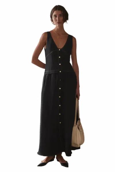 Sancia Elenora Maxi Dress In Noir In Black