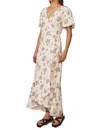 Sancia Emilia Dress In Esra Floral In Neutral