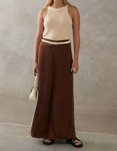 Sancia Emilia Pant In Coconut In White