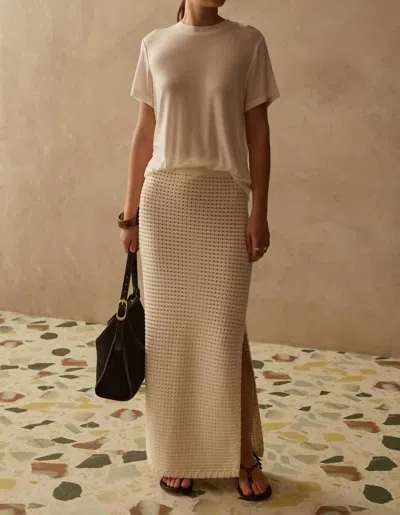 Sancia Jelena Knit Skirt In Dove In Gray