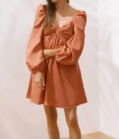 Sancia Josette Dress In Apricot In Brown