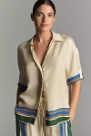 Sancia Laine Short-sleeve Buttondown Shirt