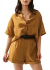 Sancia Louailles Shirt In Wheat In Multi