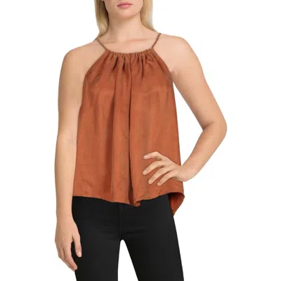 Sancia Mila Womens Ruched Drapey Crop Top In Multi