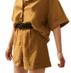 Sancia Milon Shorts In Wheat In Brown