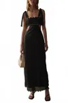 Sancia Pico Maxi Dress In Black In Black