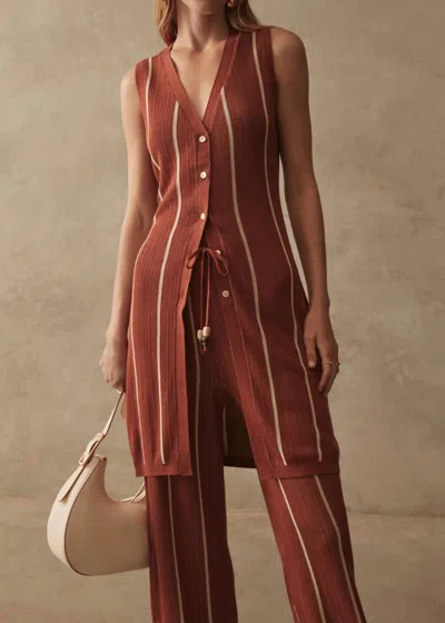 Sancia Romi Knit Tunic In Tuscan In Brown