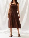 SANCIA SETRELLA DRESS IN CHOCOLATE