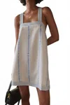 Sancia Sleeveless Pippa Dress In Clio Striped In White