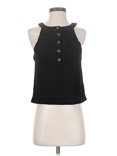 Pre-owned Sancia Tank Top Black Halter Neckline Tops