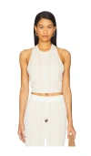 Sancia The Arden Knit Top In White