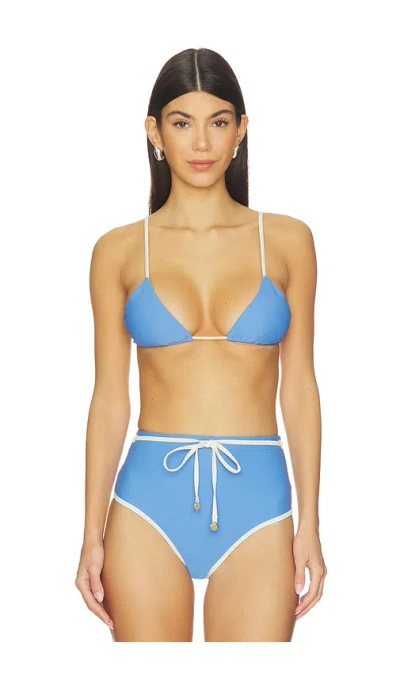 Sancia The Bailey Bikini Top In Blue