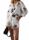 Sancia The Salma Shirt In Valencia Print In White