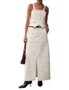Sancia The Sammie Skirt In Creme Cord In Multi
