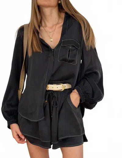 Sancia Tia High Waist Shorts In Black