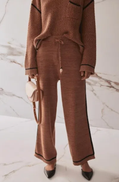 Sancia Tommy Knit Pants In Willow In Brown