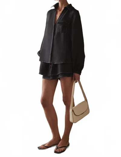 Sancia Valeria Button Down Shirt In Black