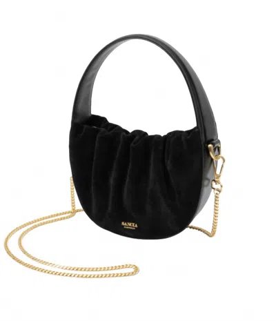 Sancia Velenje Half Moon Bag In Black