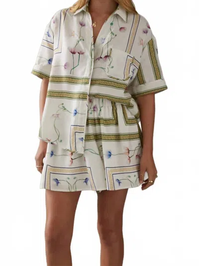 Sancia Willa Loose Shirt In Amapola In Multi