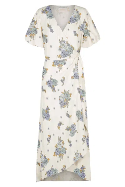 Sancia Women's Emilia Dress In Ersa Floral In White