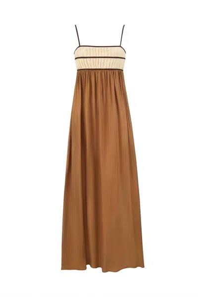 Sancia Women's Jules Maxi Dress In Ochre In Black