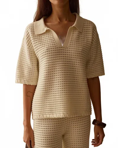 Sancia Women's The Zarni Knit Shirt In Off White In Neutral
