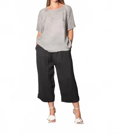 Sanctamuerte Boyfriend Short Sleeve Tee In Grey Shadow In Multi