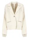 Sanctamuerte Ivory Cotton Blend Jacket