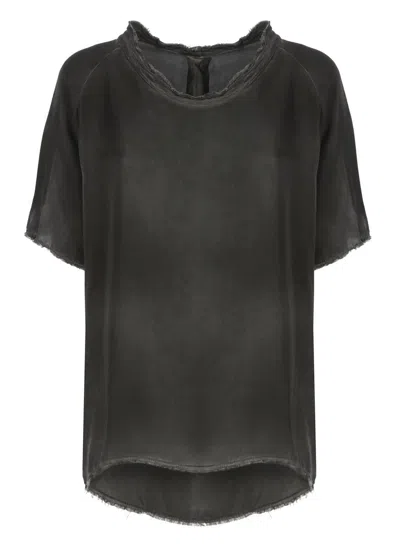 Sanctamuerte Viscose T-shirt In Grey