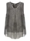 Sanctamuerte Tank Top In Gray