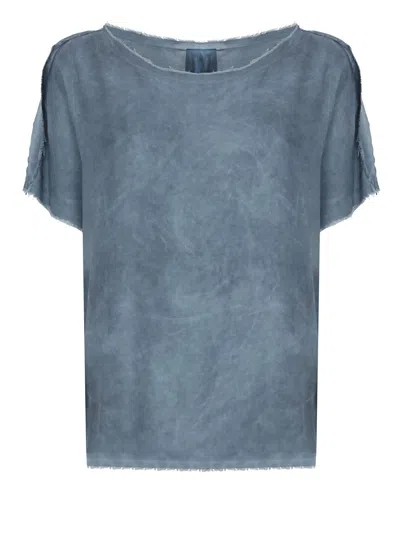 Sanctamuerte Viscose T-shirt In Gray