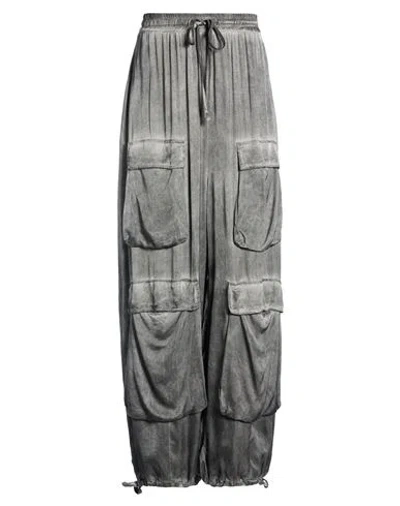 Sanctamuerte Woman Pants Grey Size L Rayon, Viscose In Gray
