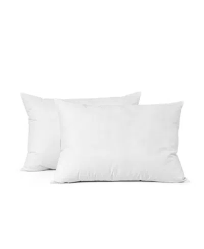 Sanctuary 2-pack Pinstripe Embossed Jumbo Pillow, Standard In White