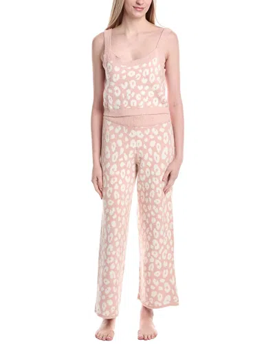 Sanctuary 2pc Crop Tank & Pant Pajama Set In Multi