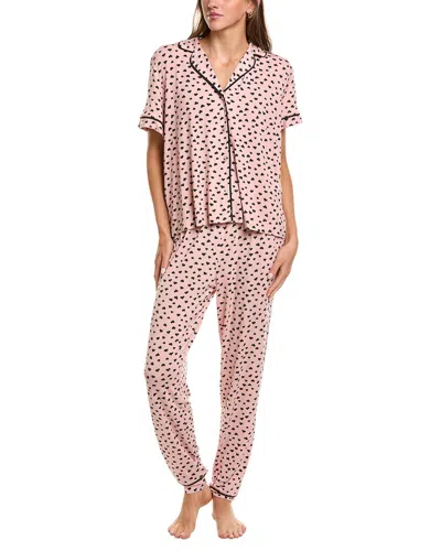 Sanctuary 2pc Notch Top & Jogger Set In Brown