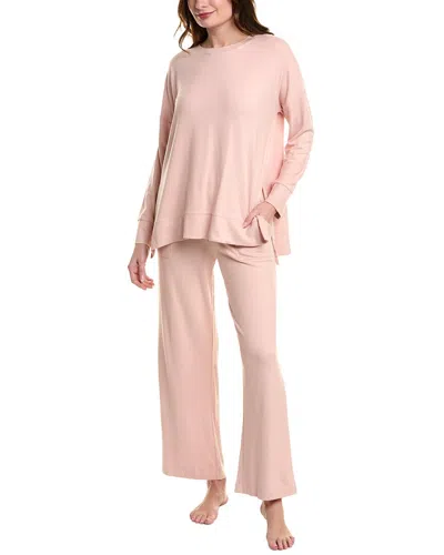 Sanctuary 2pc Oversized Pullover & Pant Set In Pink