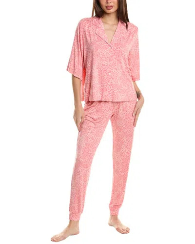 Sanctuary 2pc Pajama Shirt & Jogger Set In Pink