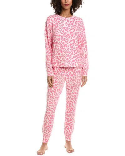 Sanctuary 2pc Pajama Shirt & Pant Set In Pink