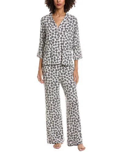 Sanctuary 2pc Pajama Shirt & Pant Set In Gray