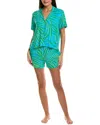 Sanctuary 2pc Shirt & Boxer Set In Green
