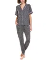 Sanctuary 2pc Sleepshirt & Jogger Set In Black