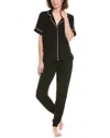Sanctuary 2pc Sleepshirt & Jogger Set In Black