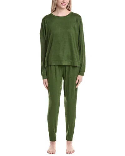 Sanctuary 2pc Top & Jogger Pajama Set In Green