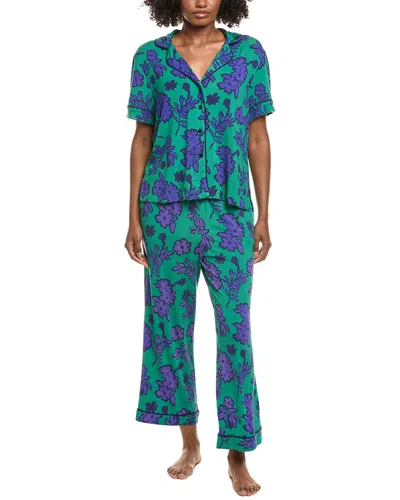 Sanctuary 2pc Top & Pant Pajama Set In Blue